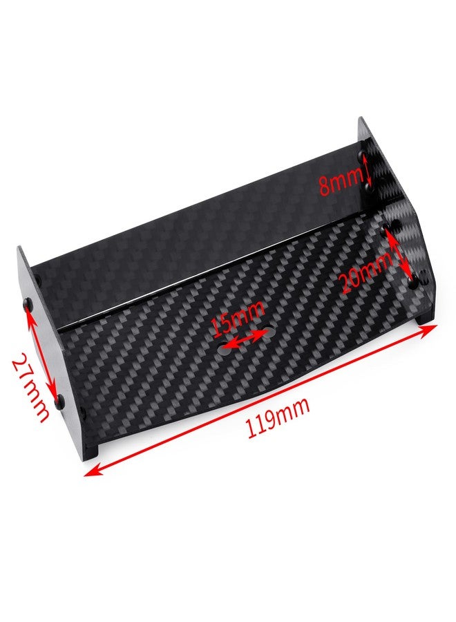 RCHUBAM 1/16 RC Rear Wing Spoiler Carbon Fiber RC Tail Wing Compatible with Losi Mini-B 1/16 RC Off Road RC Truck Upgrade Parts - Image 2